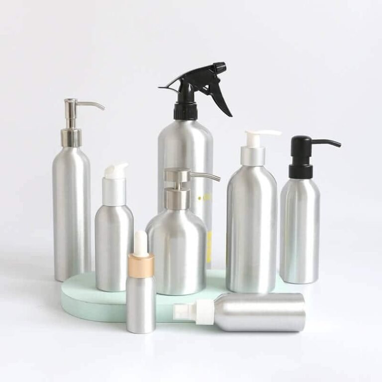 Aluminum cosmetic bottle