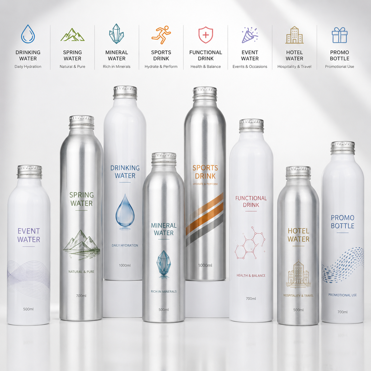 Aluminum Water Bottle Application