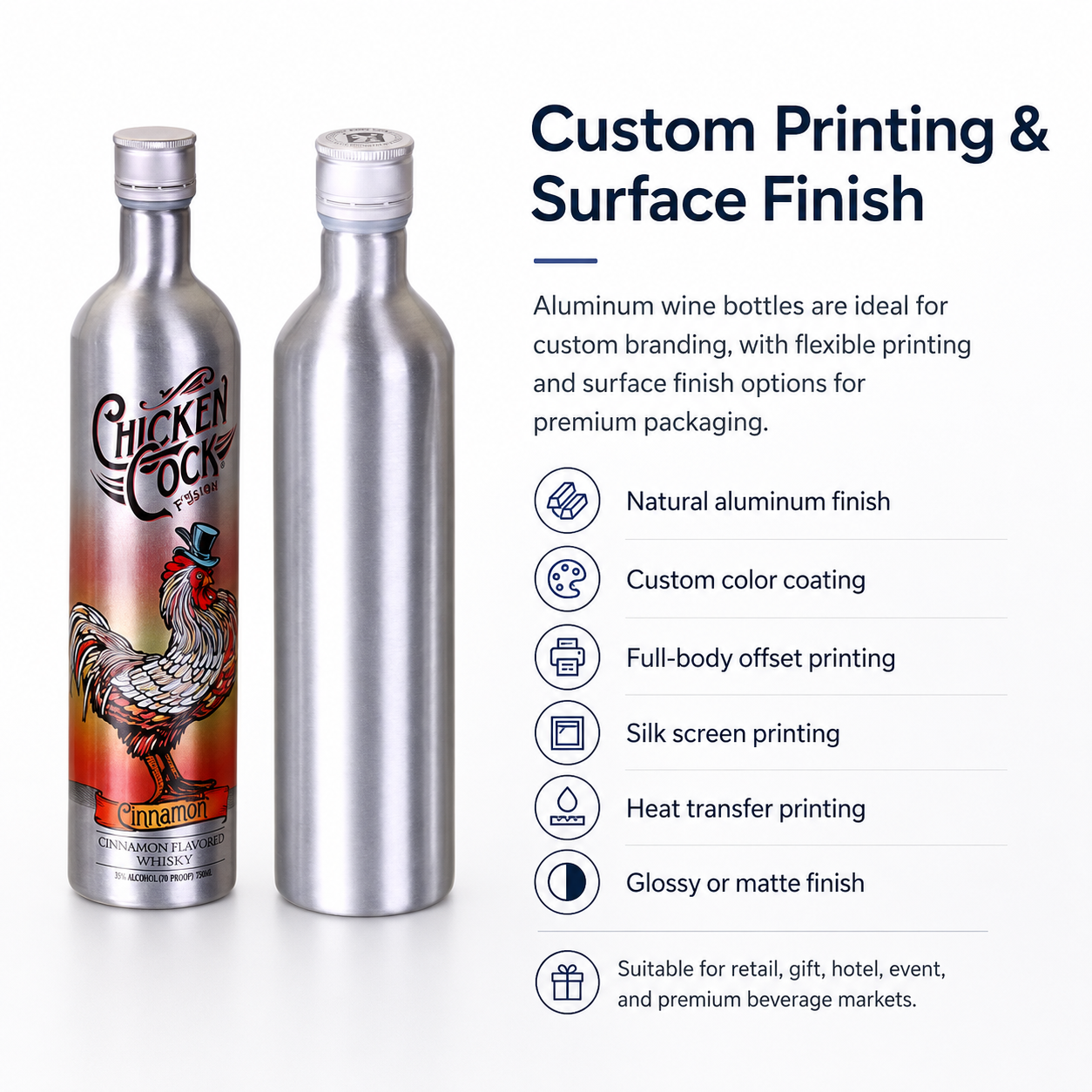 Customized Aluminum Wine Bottles